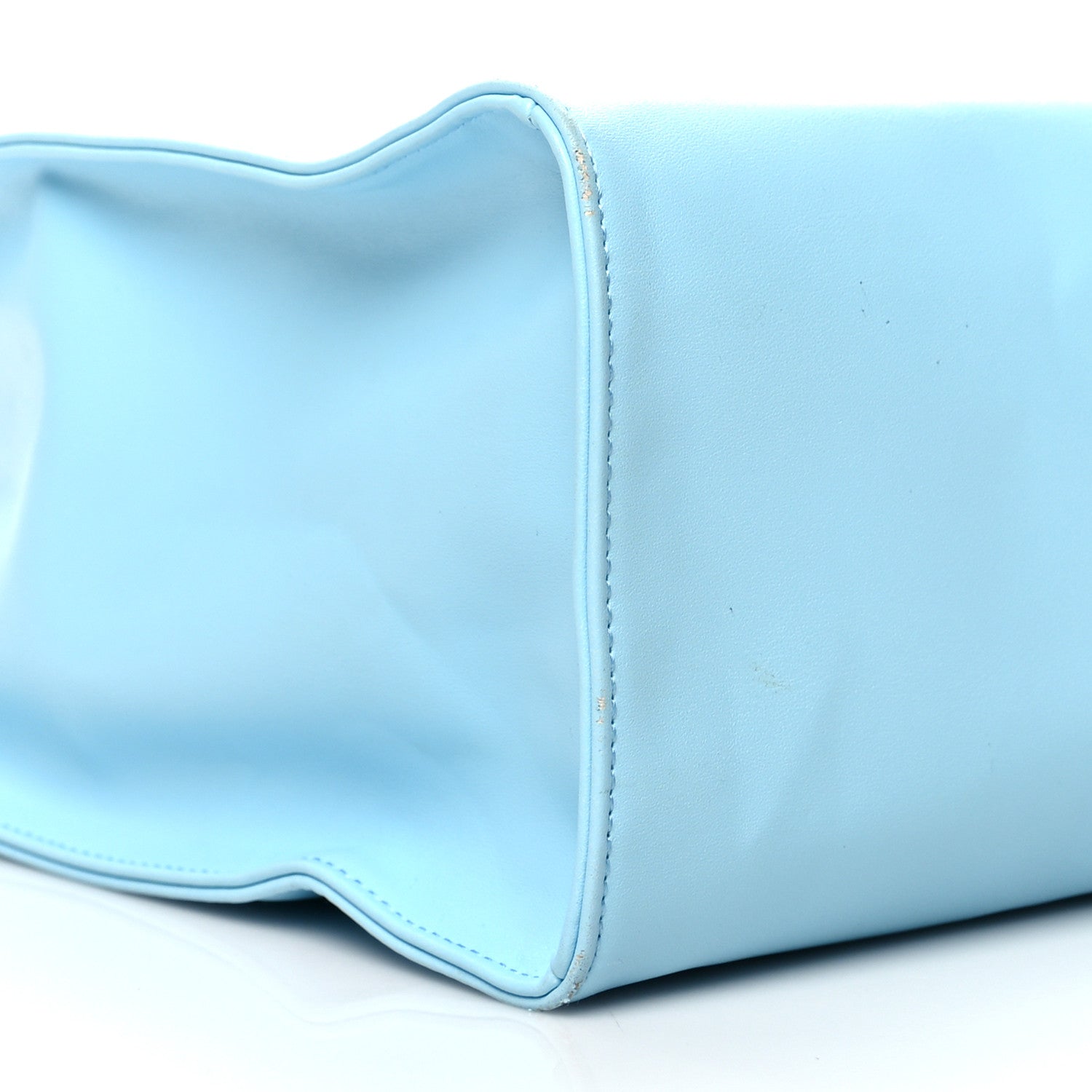 Telfar Vegan Leather Medium Shopping Bag Pool Blue 9 of 16