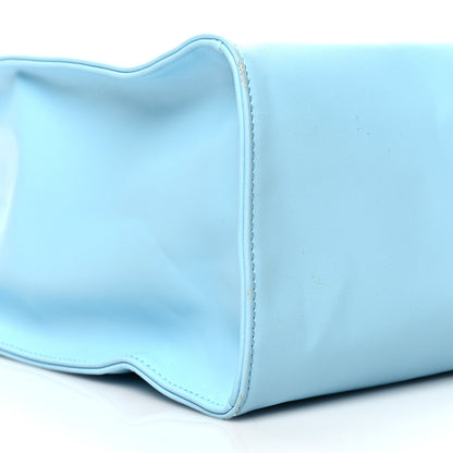 Telfar Vegan Leather Medium Shopping Bag Pool Blue 9 of 16