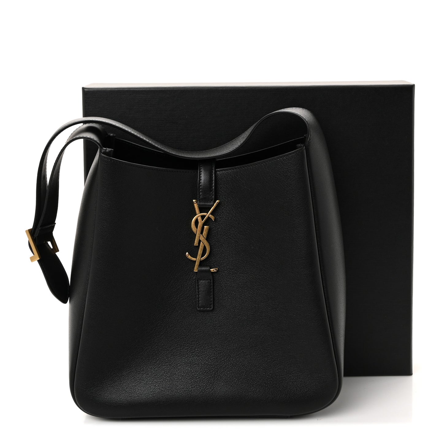 Smooth Calfskin Small Le 5 A 7 Soft Hobo Black