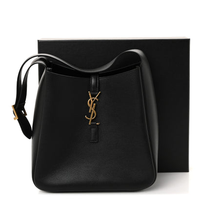 Saint Laurent Smooth Calfskin Small Le 5 A 7 Soft Hobo Black 10 of 10