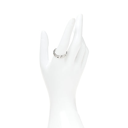 Tiffany 18K White Gold T True Wide Ring 65 11 2 of 4