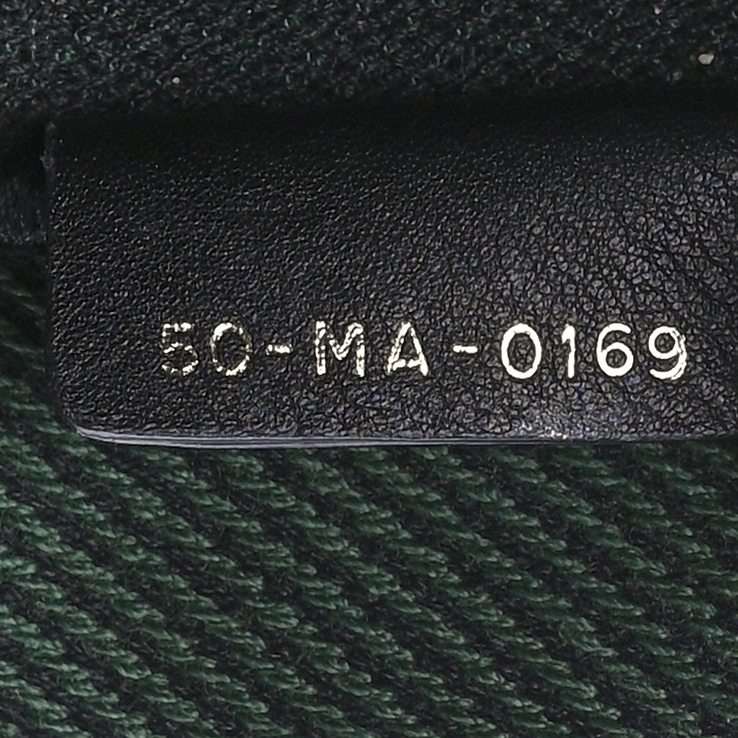 Canvas Embroidered Medium Checkered Book Tote Black Green