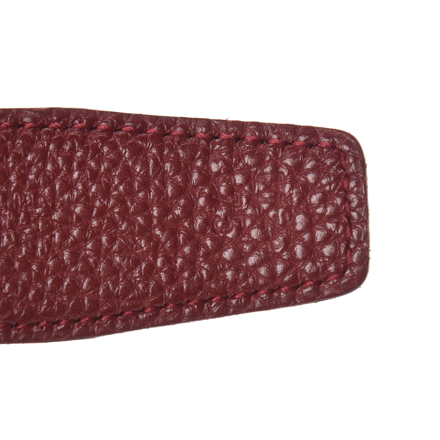 Togo Epsom 32mm Martelee H Belt 75 Rouge H Black