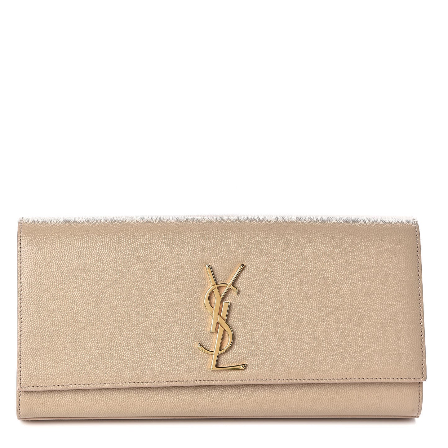 Grain De Poudre Classic Monogram Cassandre Clutch Nude