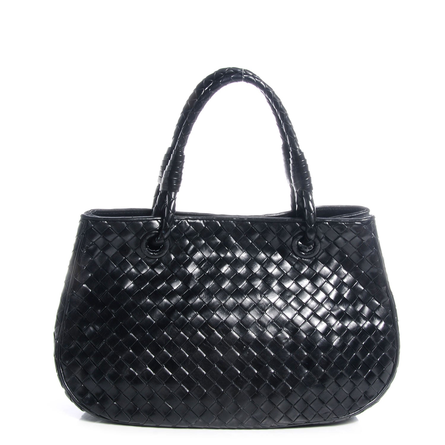 Bottega Veneta Nappa Intrecciato Woven Tote Nero Black 1 of 8