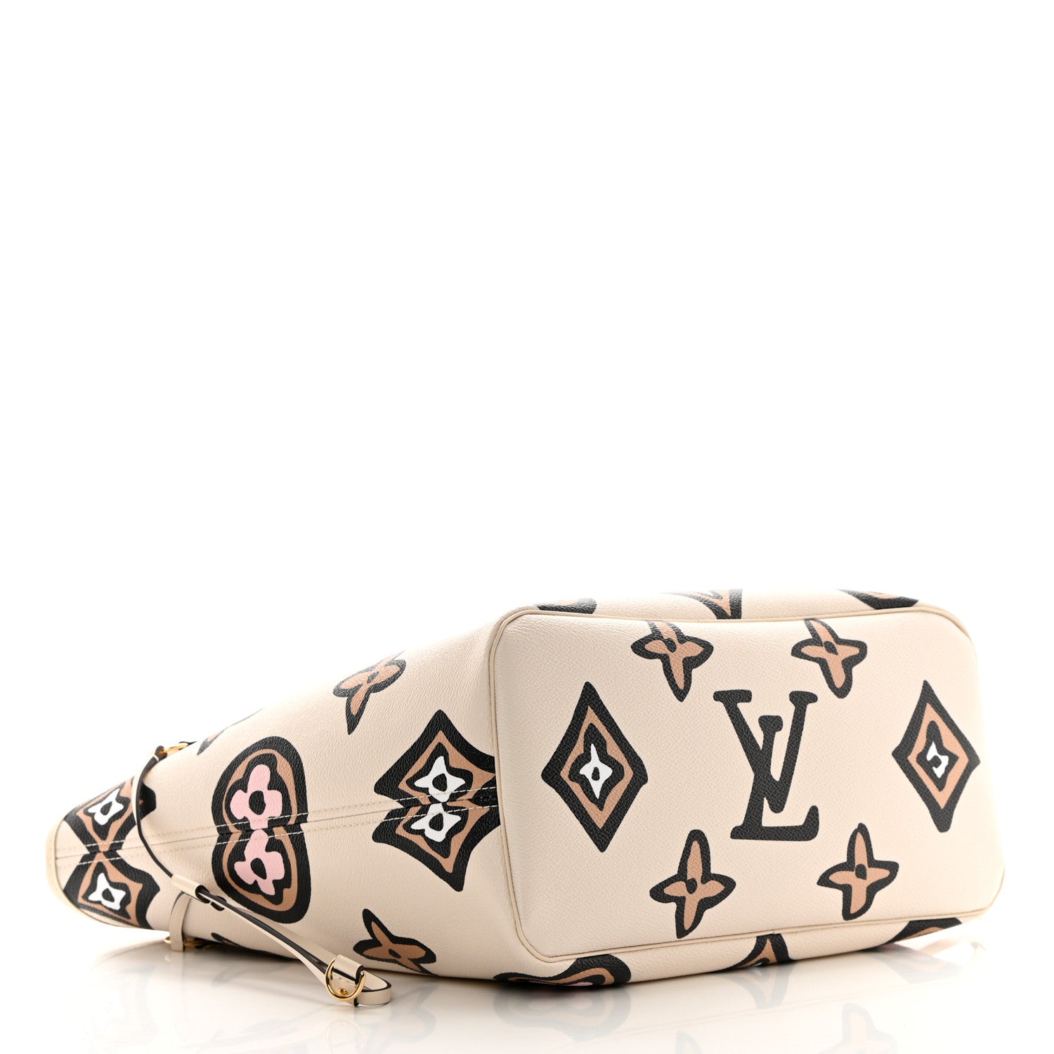 Louis Vuitton Monogram Giant Wild at Heart Neverfull MM Creme 5 of 11