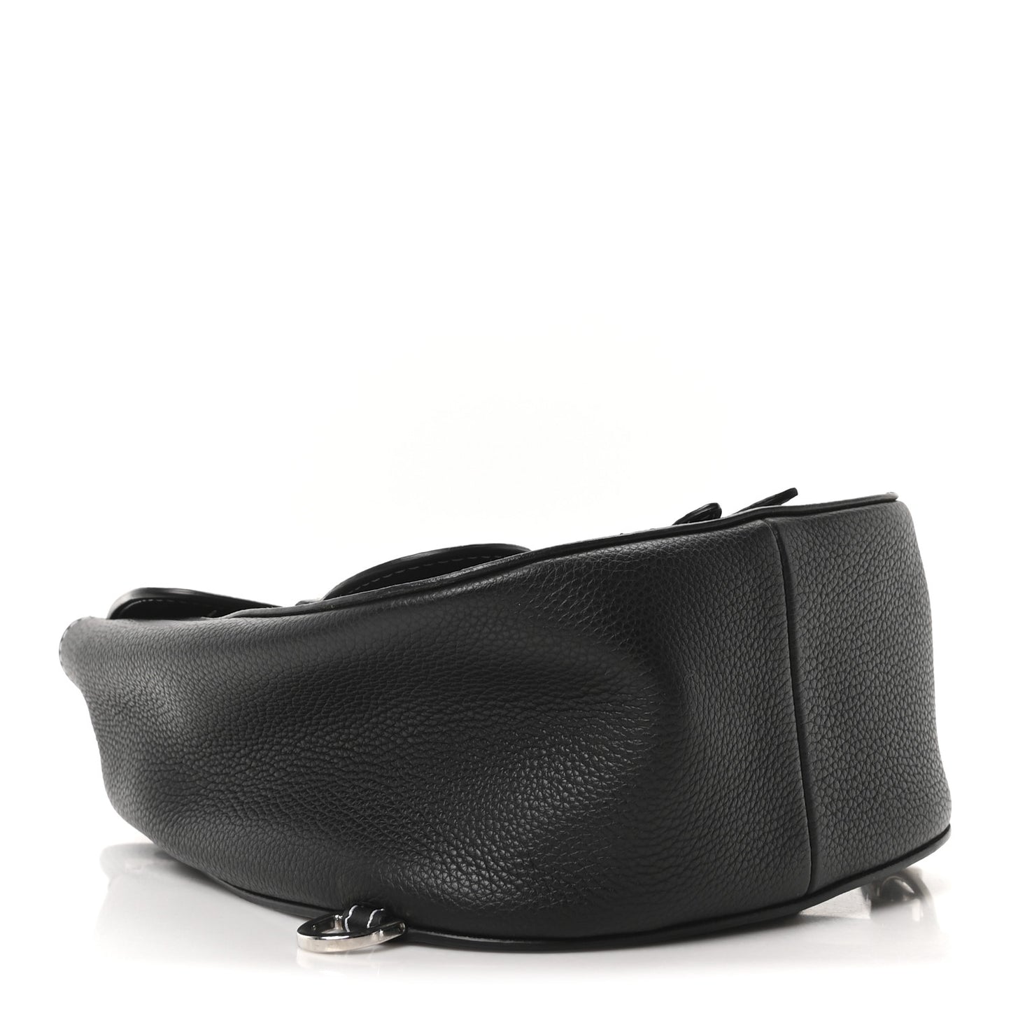 Grained Calfskin Mini Gallop Sling Bag Black