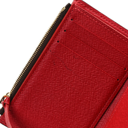 Louis Vuitton Damier Ebene Victorine Wallet Cherry 8 of 10