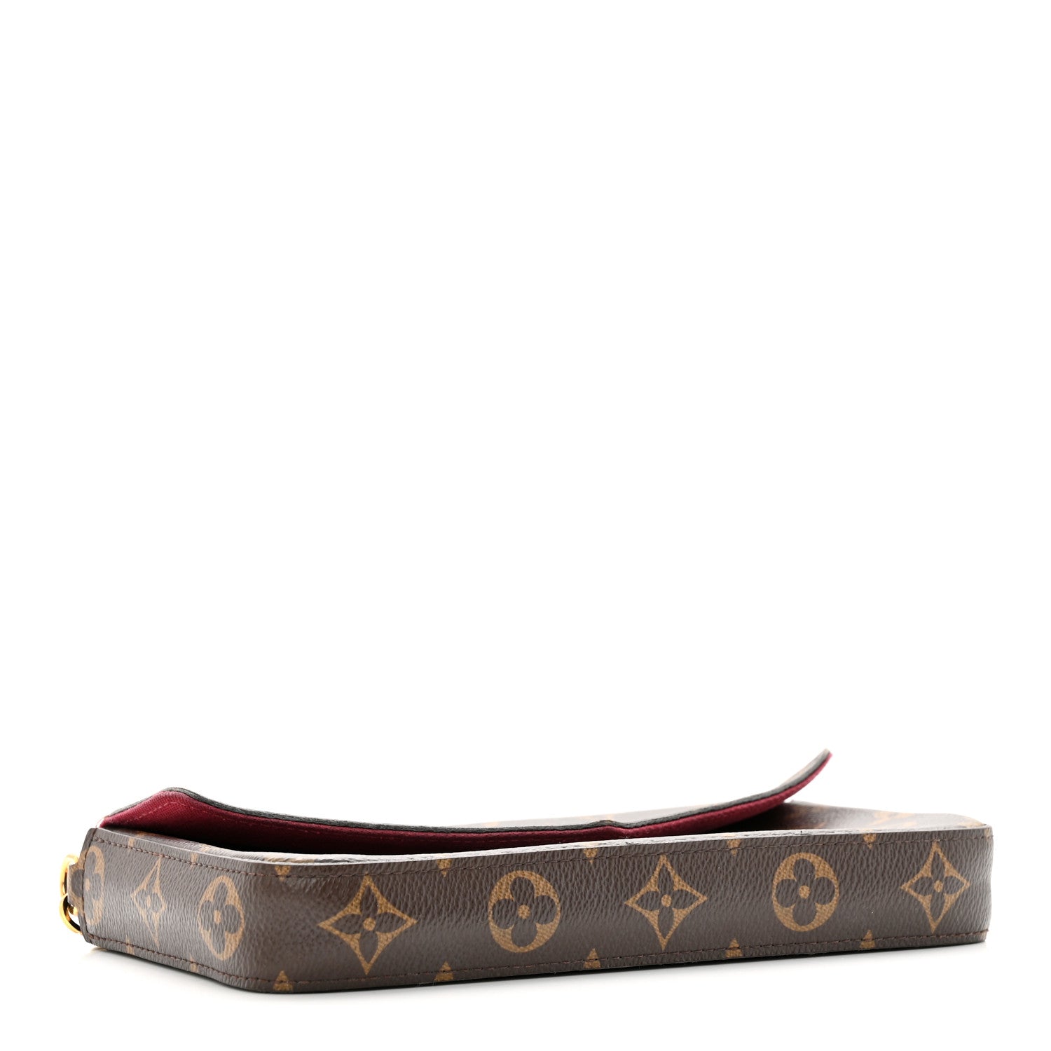 Louis Vuitton Monogram Pochette Felicie Chain Wallet Fuchsia 5 of 24