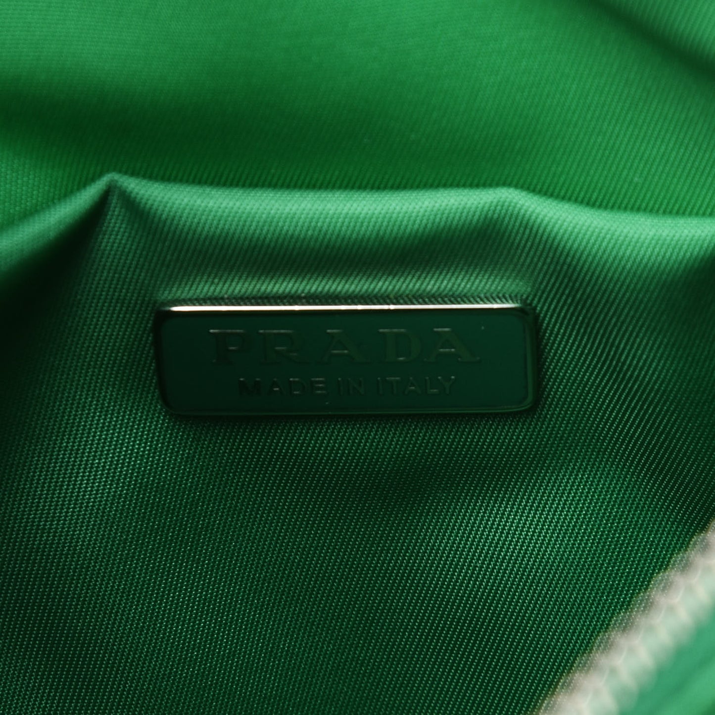 Tessuto Nylon Chain Shopping Tote Menta