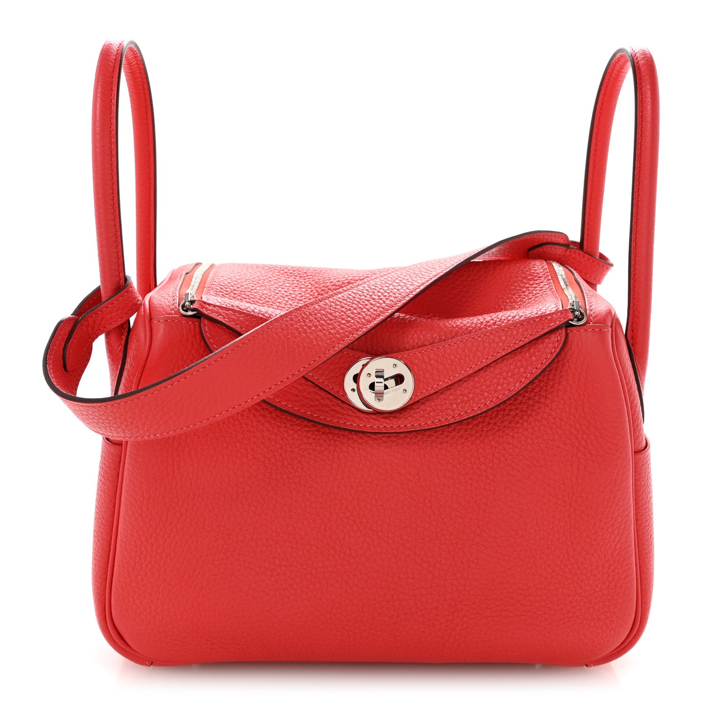 Taurillon Clemence Lindy 26 Rouge Pivoine