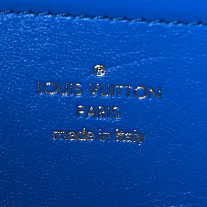 Louis Vuitton Lambskin Embossed Monogram Vuittamins Pochette Coussin Blue Red 6 of 9