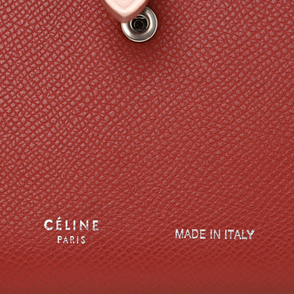 Celine Grained Calfskin Medium Multifunction Strap Wallet Scarlet 6 of 10