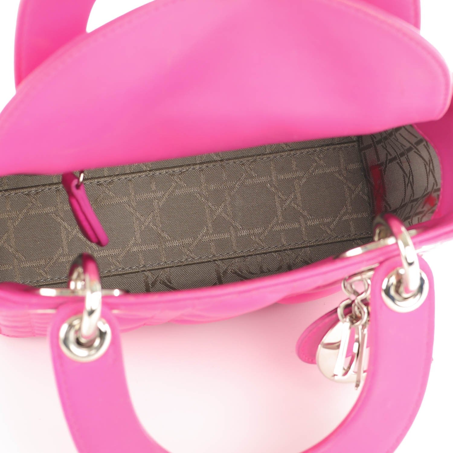 Christian Dior Lambskin Cannage Mini Lady Dior Sorbet 5 of 9