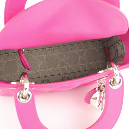 Christian Dior Lambskin Cannage Mini Lady Dior Sorbet 5 of 9