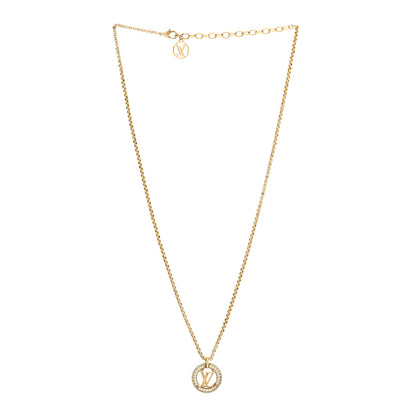 Louis Vuitton LOUIS VUITTON Metal Crystal Louise By Night Necklace 3 of 5