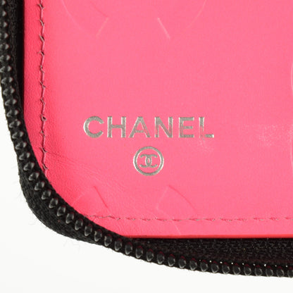 Chanel Calfskin Quilted Cambon Zip Around Organizer Wallet Black 6 of 8