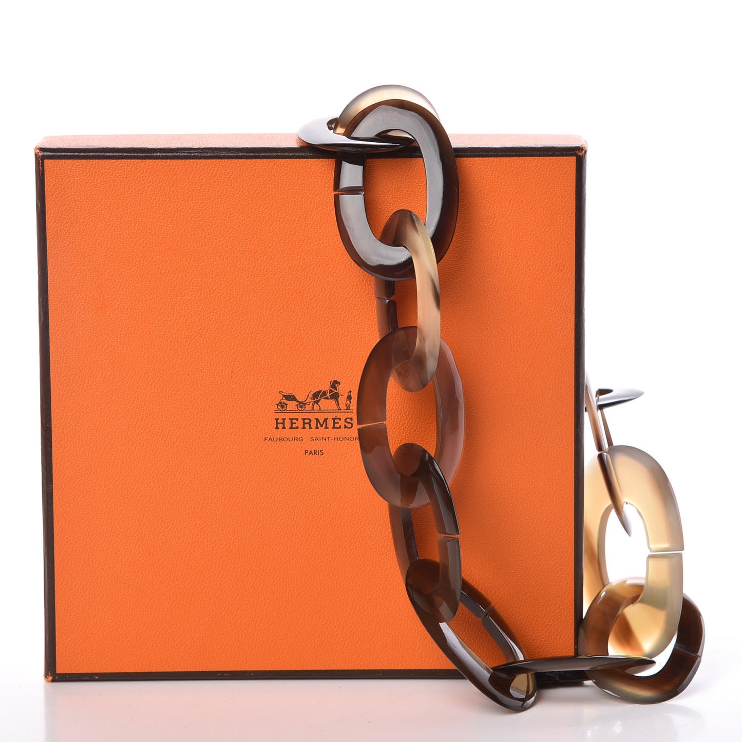 Lacquered Wood Buffalo Horn Duncan Necklace