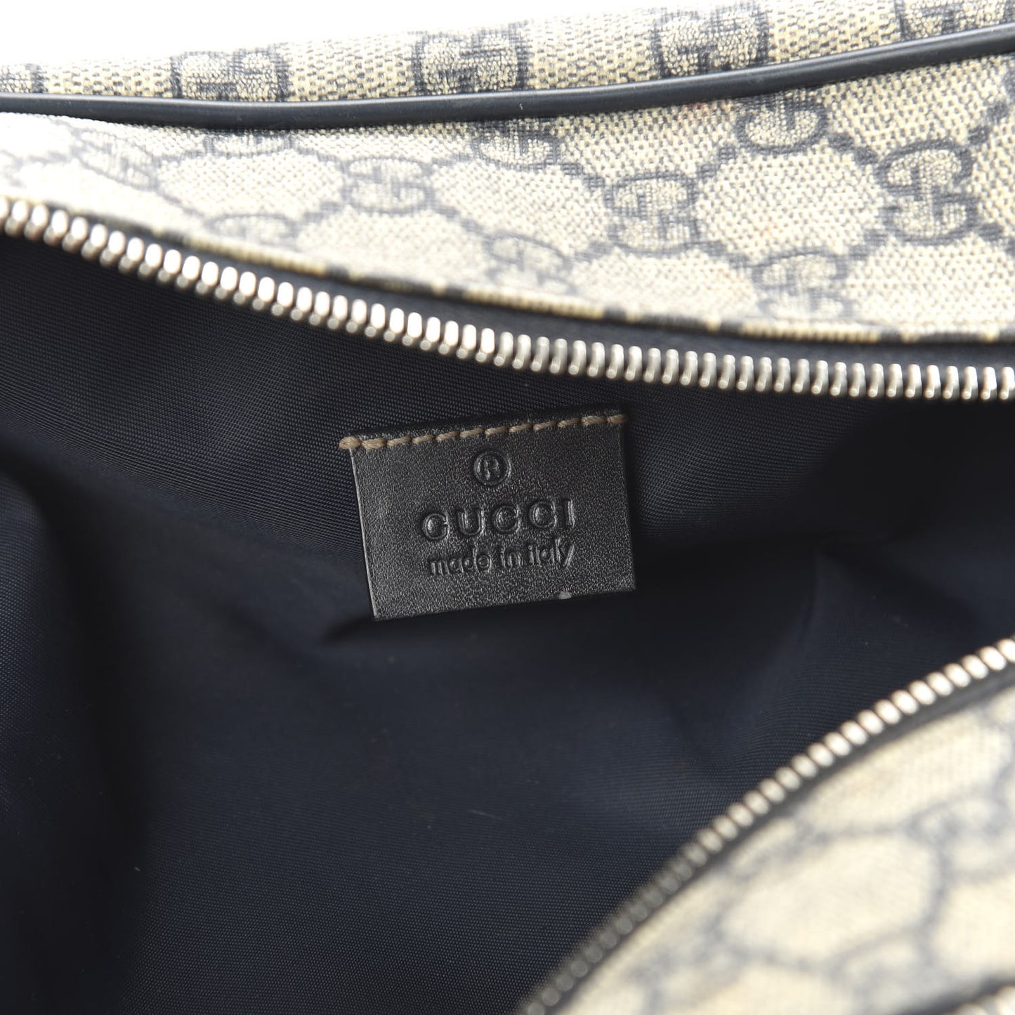 GG Supreme Monogram Toiletry Case Navy