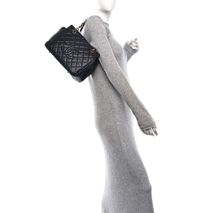 Chanel Lambskin Quilted Petit Timeless Tote PTT Black 2 of 13