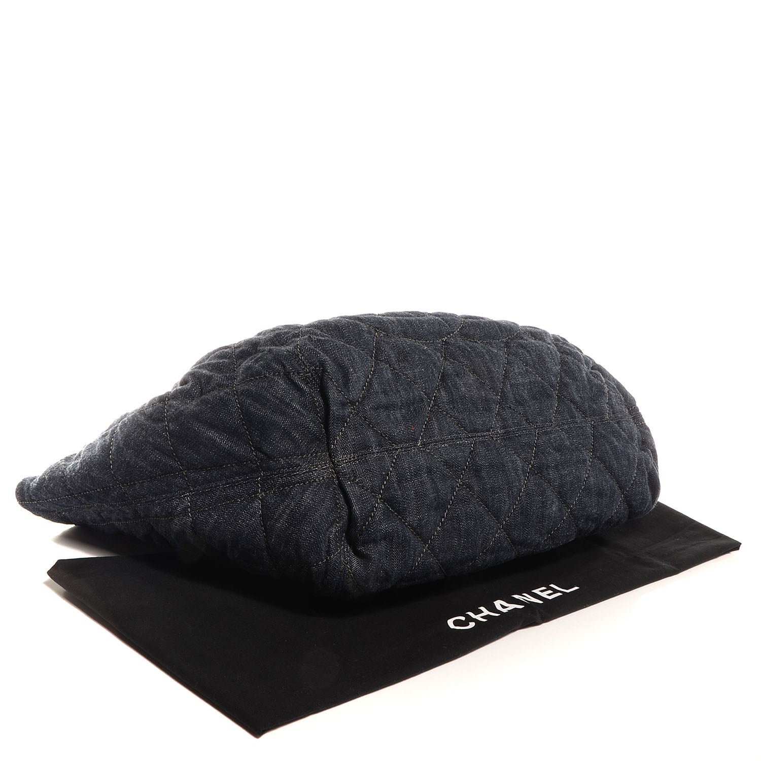 Chanel Denim Quilted Stretch Spirit Large Cabas Tote Blue 4 of 6