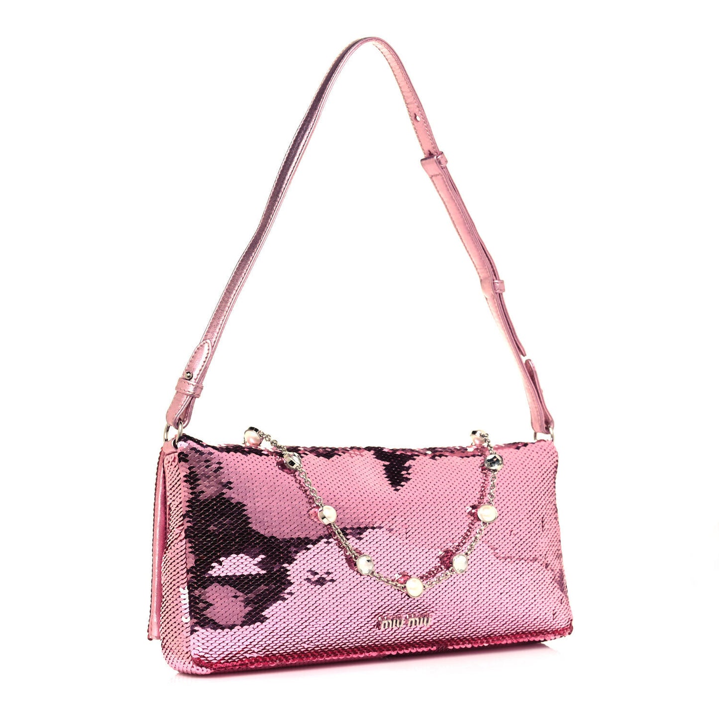 Paillettes Crystal Sequin Flap Rosa