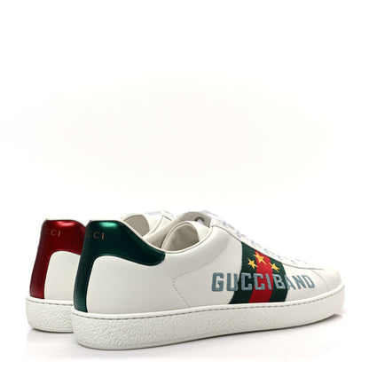 Gucci Calfskin Web Mens Gucci Band Ace Sneakers 8.5 White 4 of 10