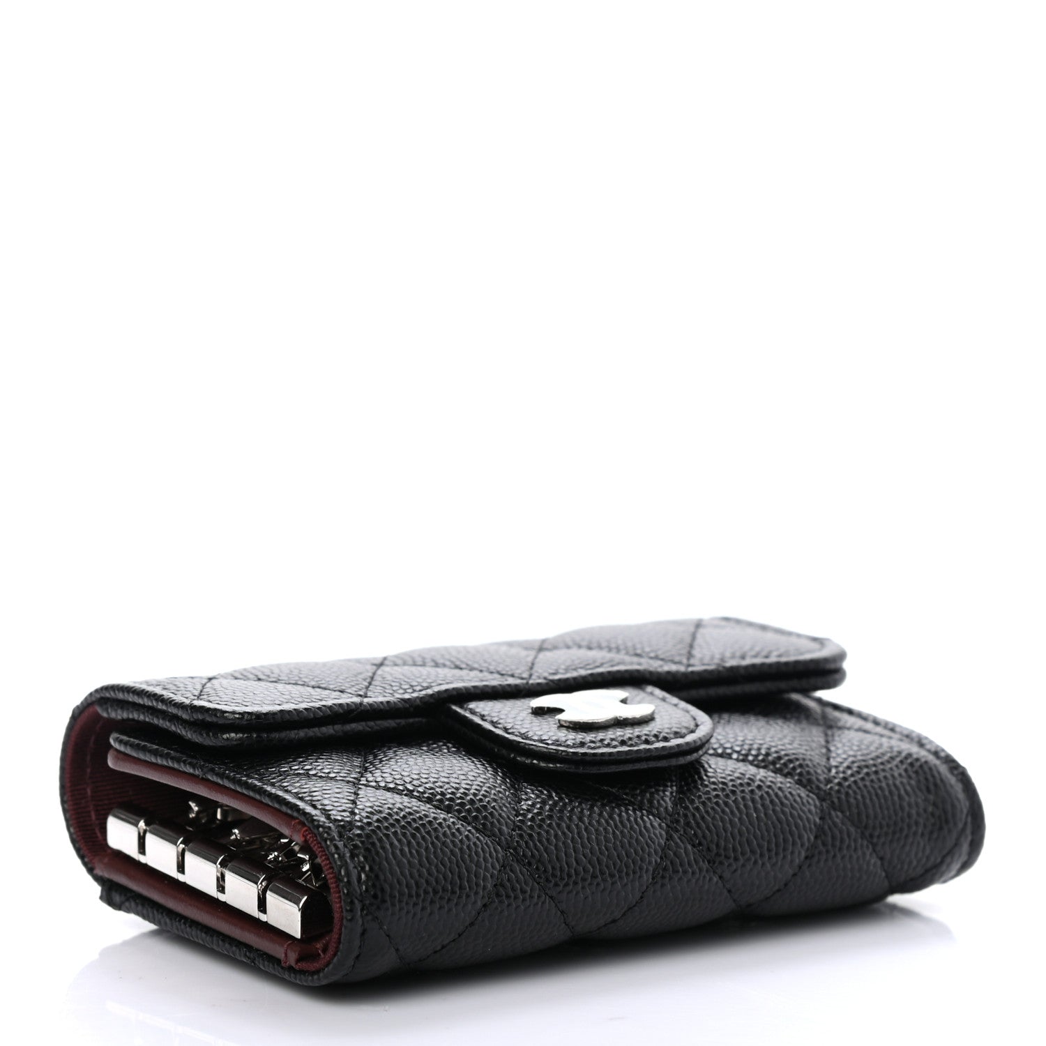 Chanel Caviar Quilted Classic 4 Key Holder Wallet Black 4 of 8