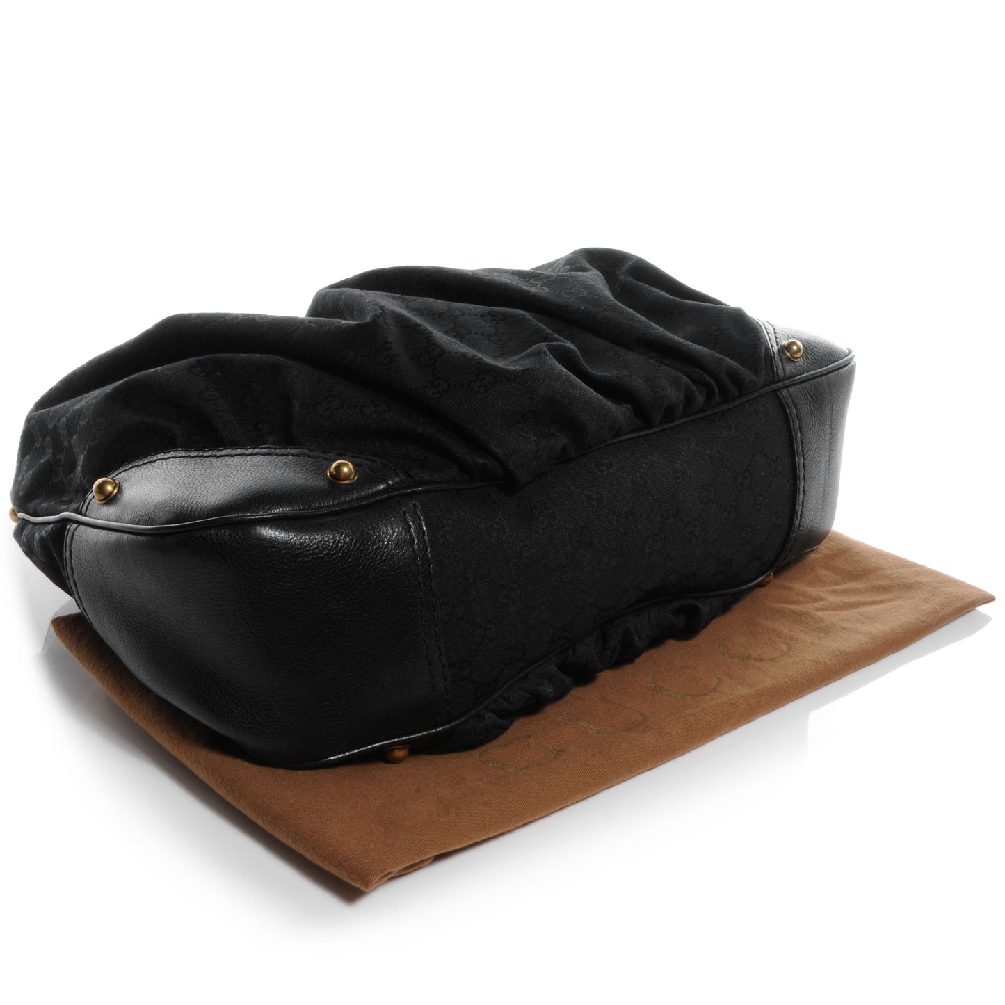 Monogram Large Jockey Hobo Black