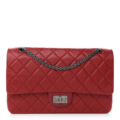 Chanel Aged Calfskin Quilted 2.55 Reissue 227 Flap Red 1 of 9