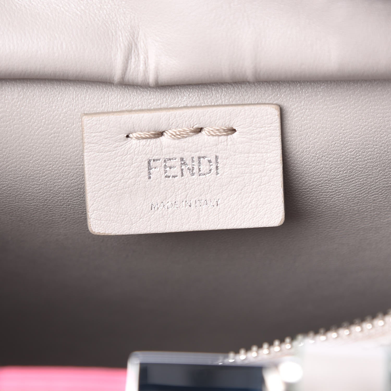 Fendi Vitello Dolce Mini 3Jours Tote Grigio Polvere 7 of 8