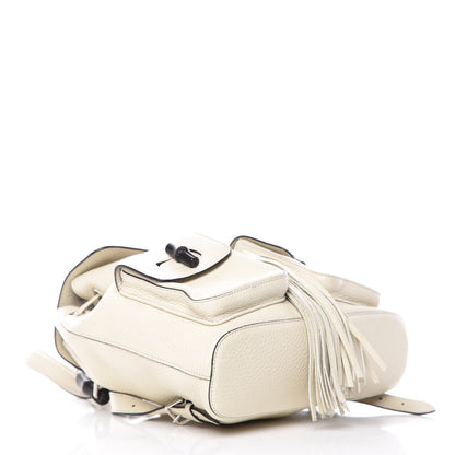 Gucci Cellarius Calfskin Medium Bamboo Backpack Mystic White 4 of 10