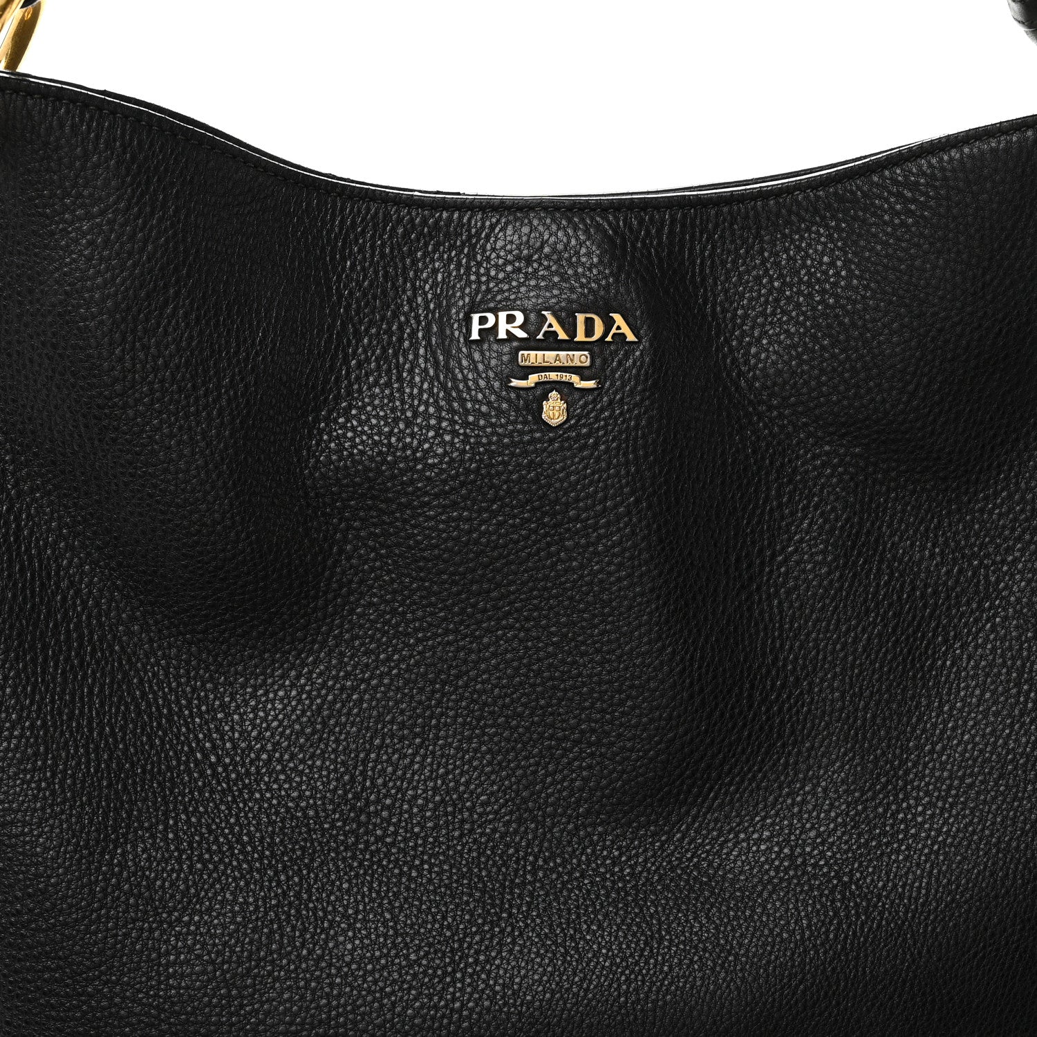Prada Vitello Daino Hobo Black 9 of 12