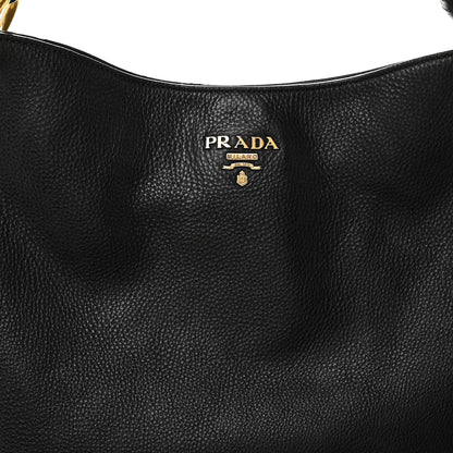 Prada Vitello Daino Hobo Black 9 of 12