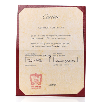 Cartier 18K Pink Gold Diamond MM D'Amour Earrings 5 of 6