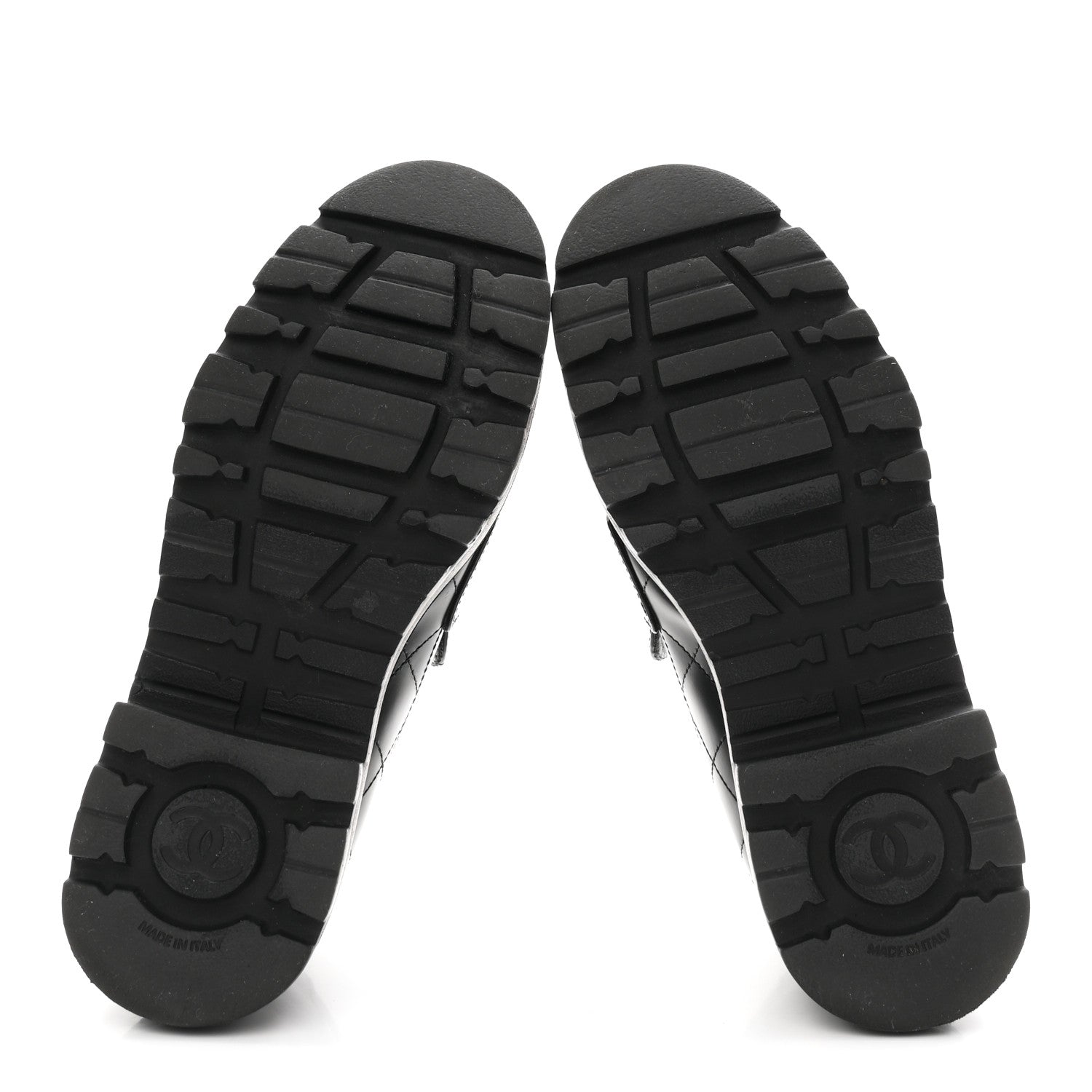 Chanel Calfskin Stitched CC Loafers 38.5 Black 6 of 10