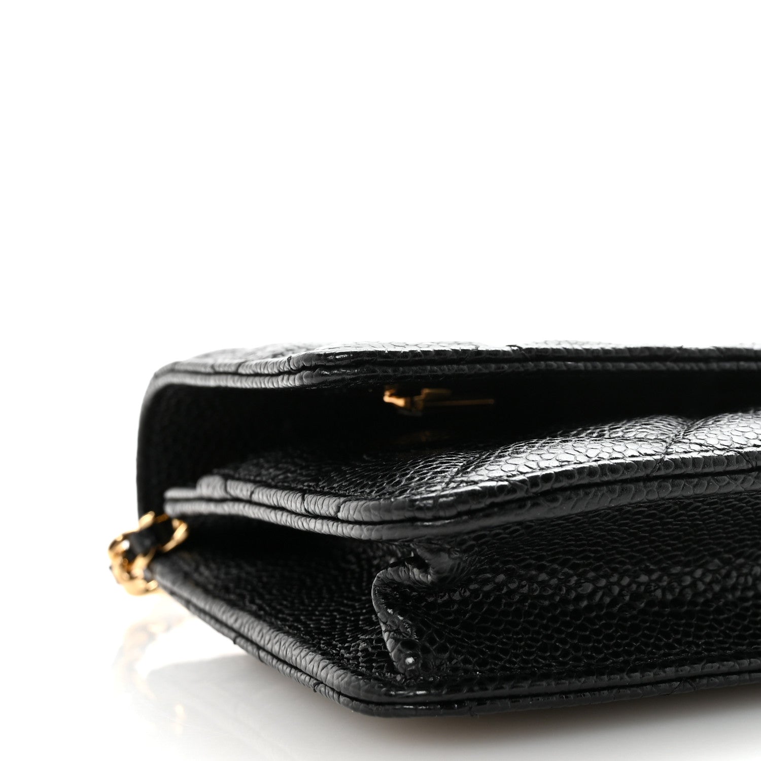 Chanel Caviar Quilted Wallet on Chain WOC Black 10 of 12