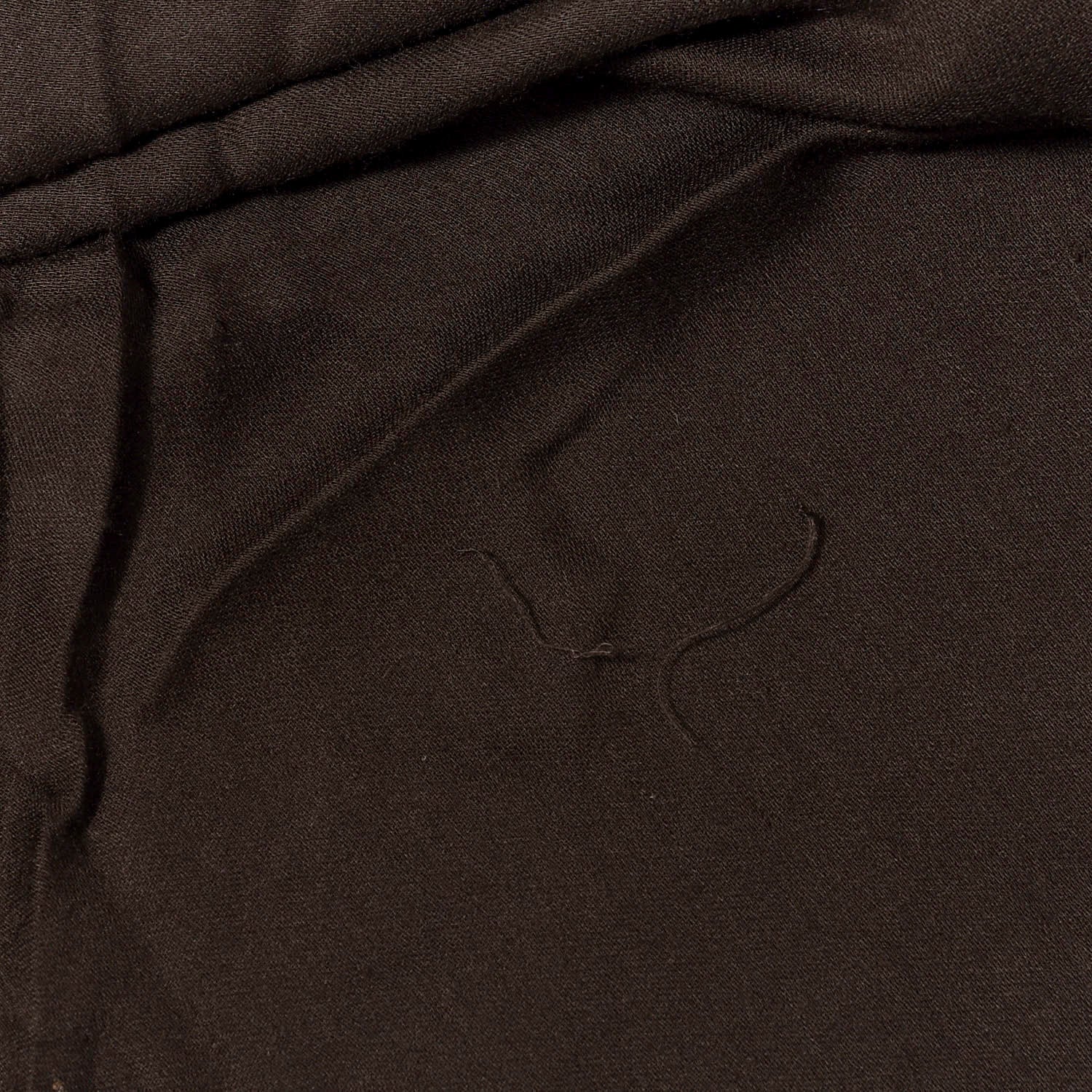 Gucci Modal Cashmere Monogram Fringe Scarf Dark Brown 4 of 4