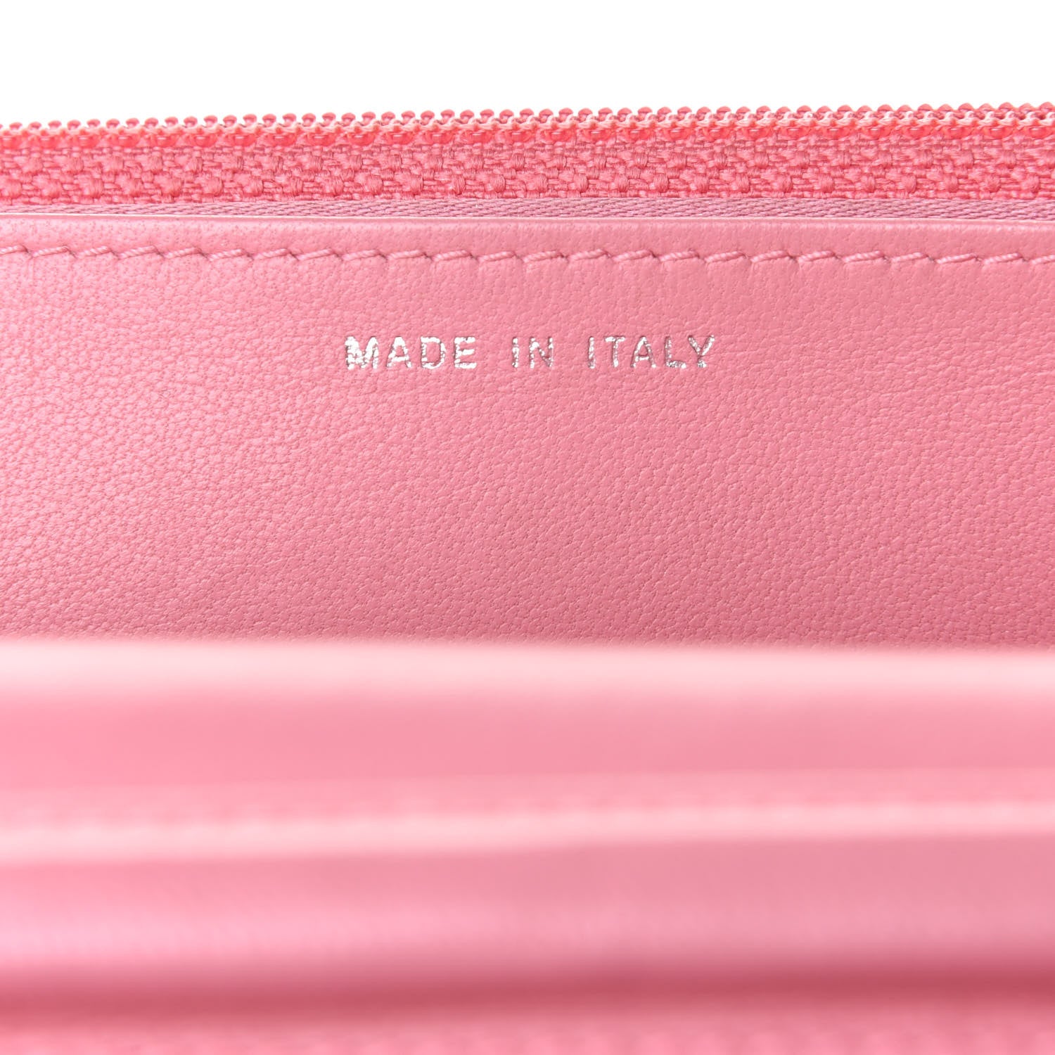 Chanel Lambskin Camellia Embossed Wallet On Chain WOC Pink 7 of 11