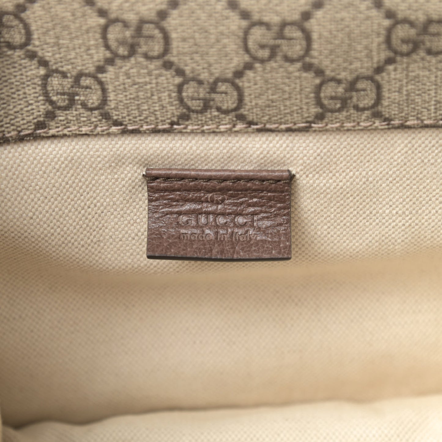 GG Supreme Monogram Web Small Neo Vintage Double Flap Messenger Bag Beige New Acero
