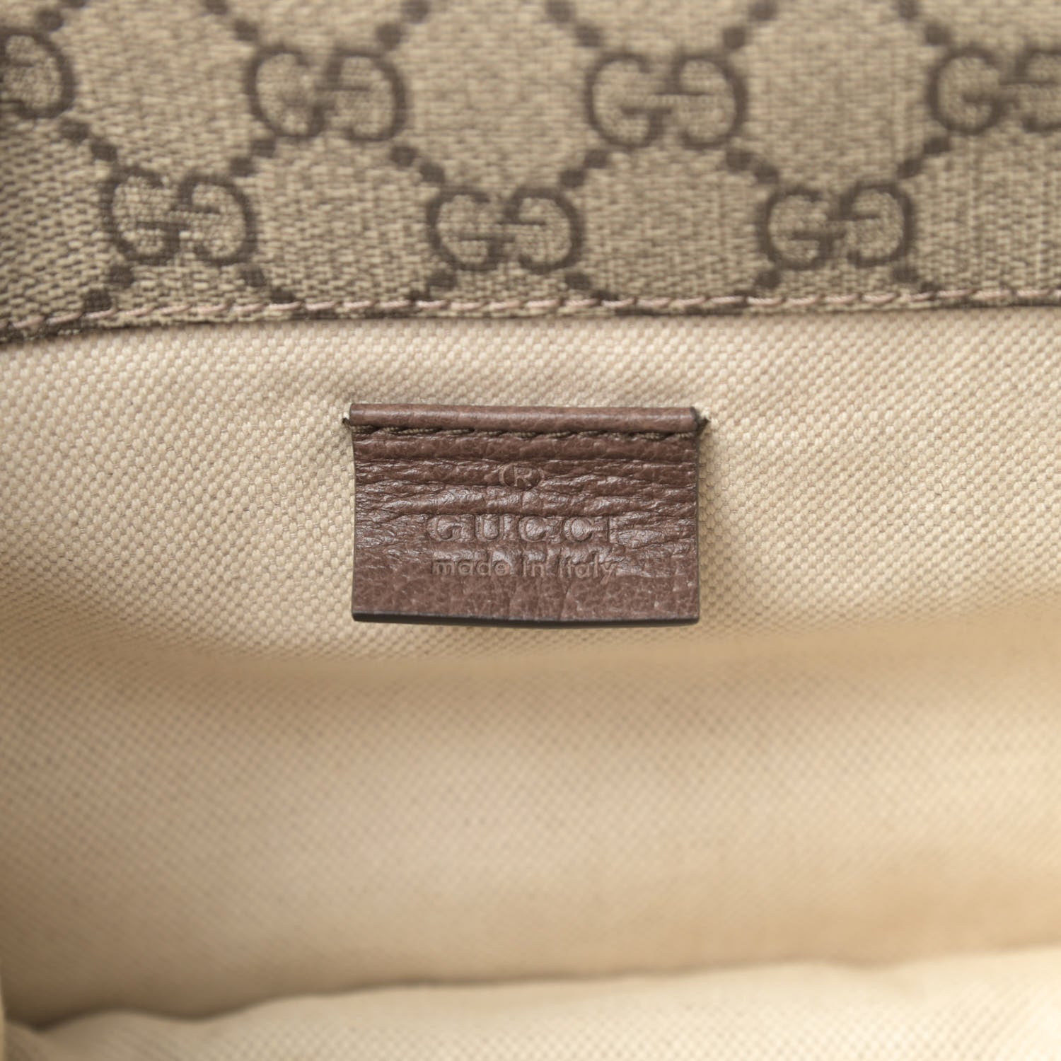 Gucci GG Supreme Monogram Web Small Neo Vintage Double Flap Messenger Bag Beige New Acero 8 of 12