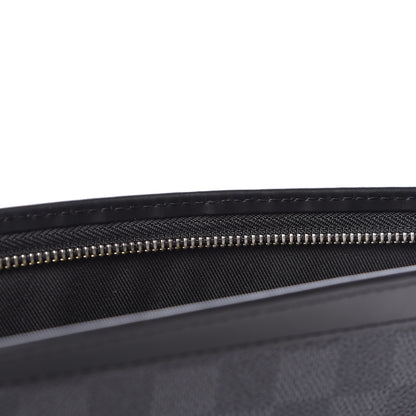 Louis Vuitton Damier Graphite Pochette Voyage MM Yellow 11 of 11