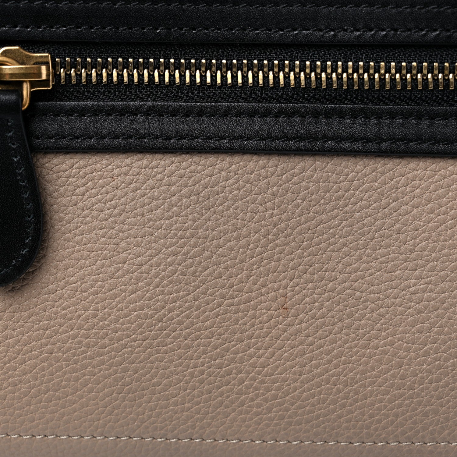 Celine Drummed Calfskin Nubuck Tri-color Micro Luggage Natural 11 of 13
