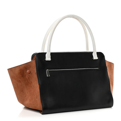 Celine Smooth Calfskin Suede Large Tri-Color Trapeze Peach 3 of 10