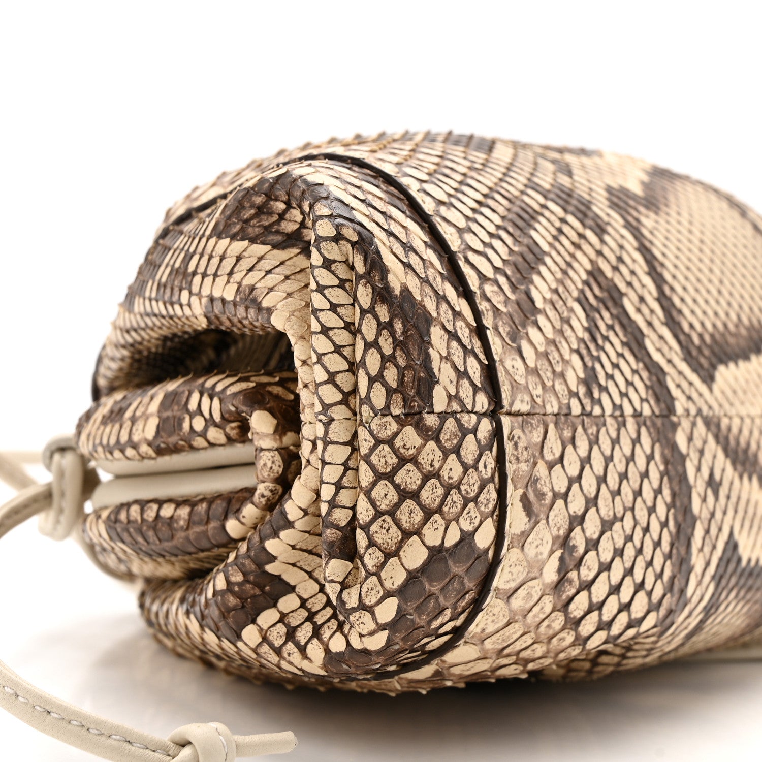 Bottega Veneta Snakeskin The Mini Pouch Brown 9 of 12