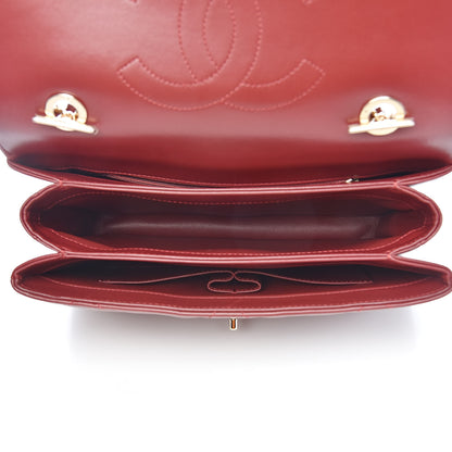 Chanel Lambskin Quilted Medium Trendy CC Flap Dual Handle Bag Burgundy 5 of 12