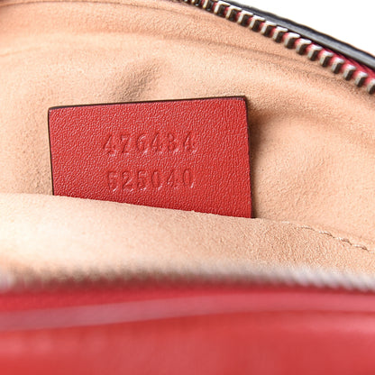 Gucci Calfskin Matelasse GG Marmont Belt Bag 85 34 Hibiscus Red 6 of 9