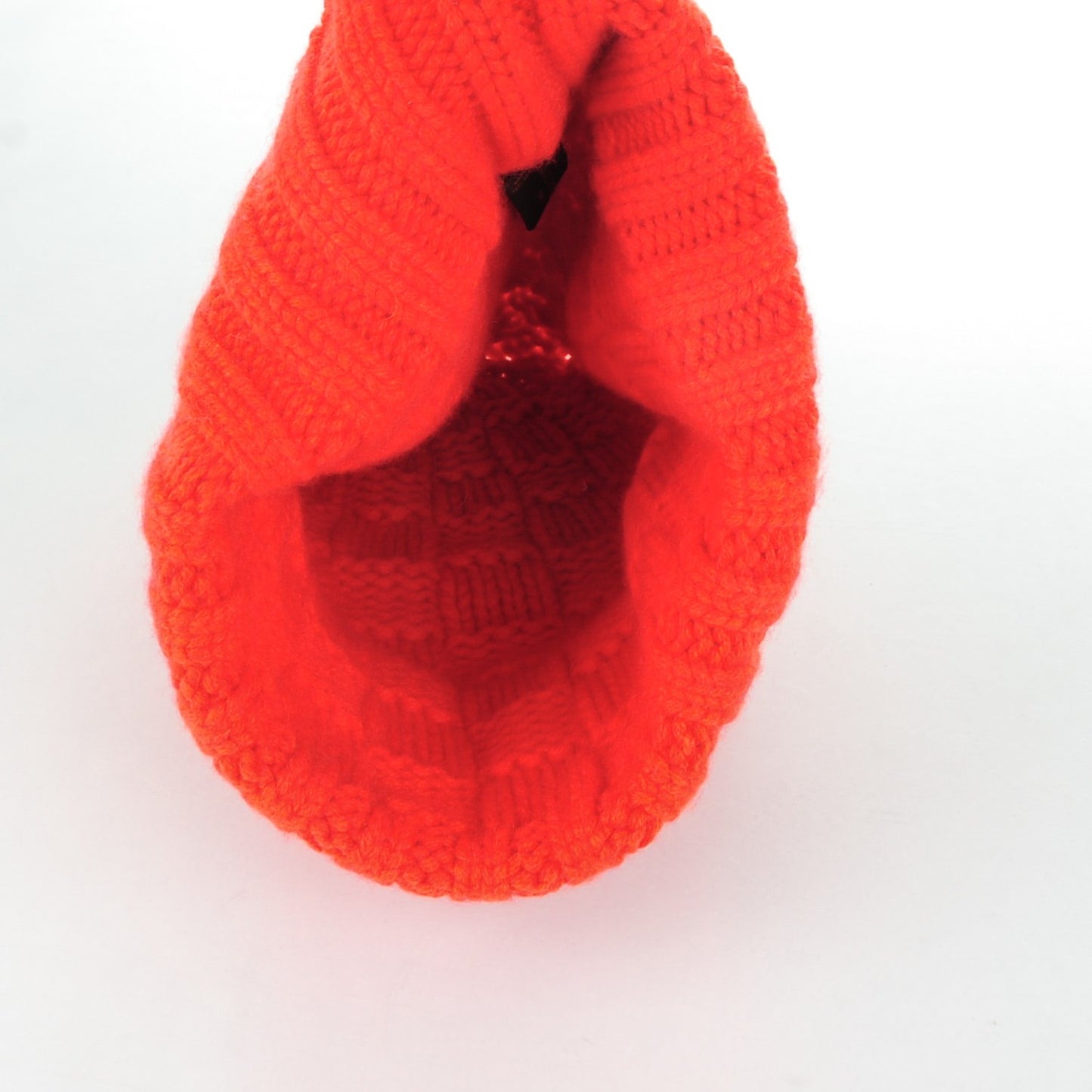 Cashmere Damier Helsinki Beanie Hat Red