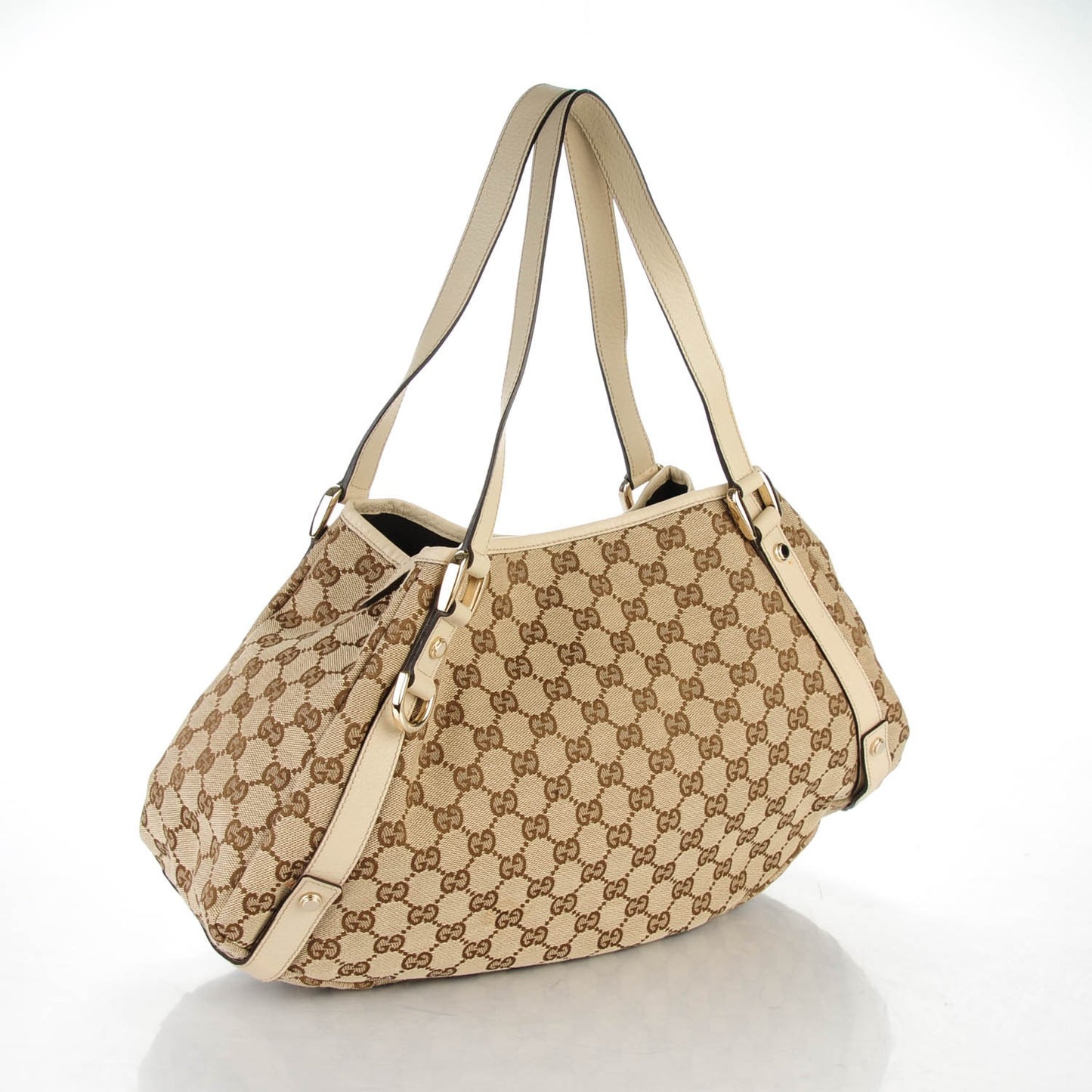 Monogram Medium Abbey Shoulder Bag Off White