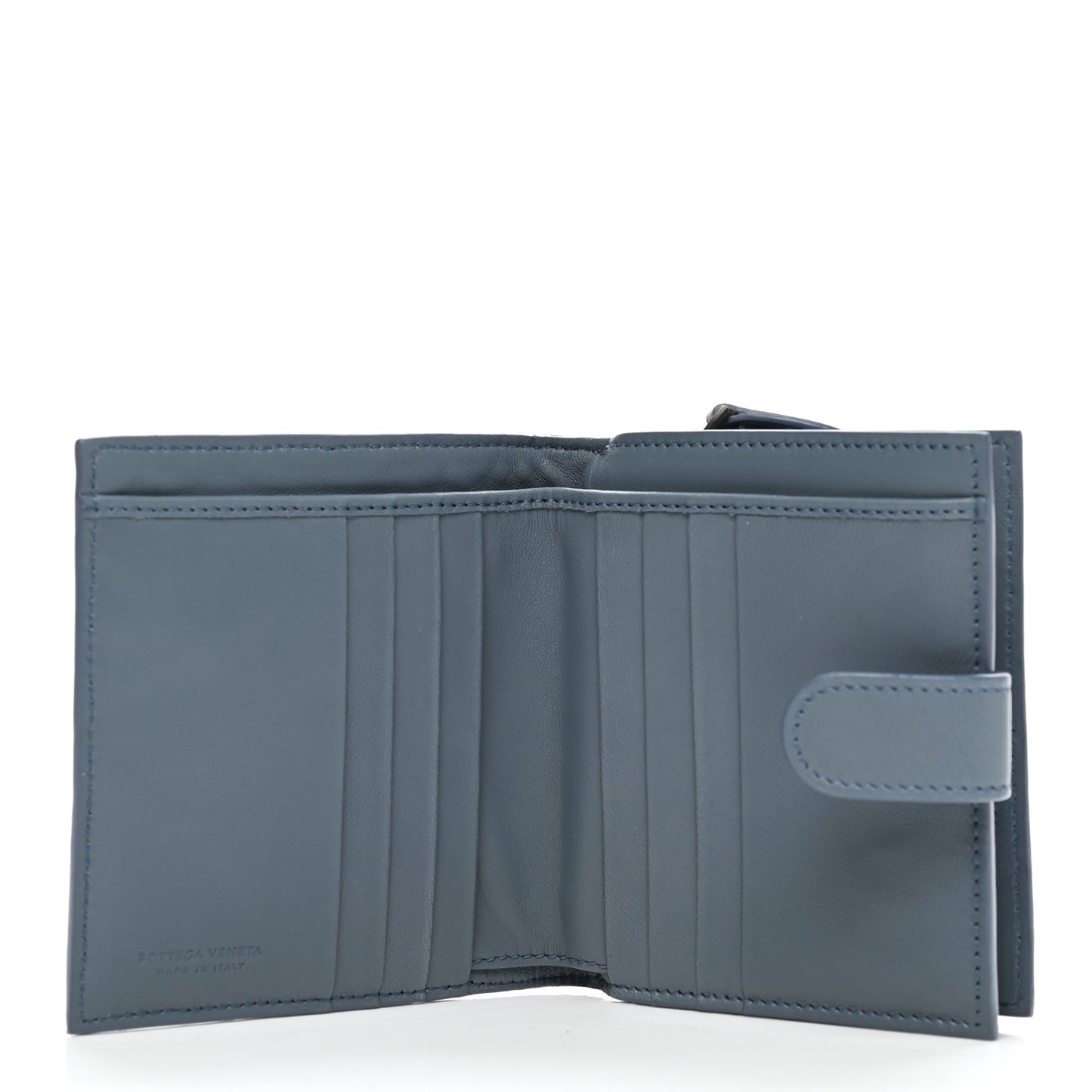 Nappa Intrecciato French Flap Wallet Krim